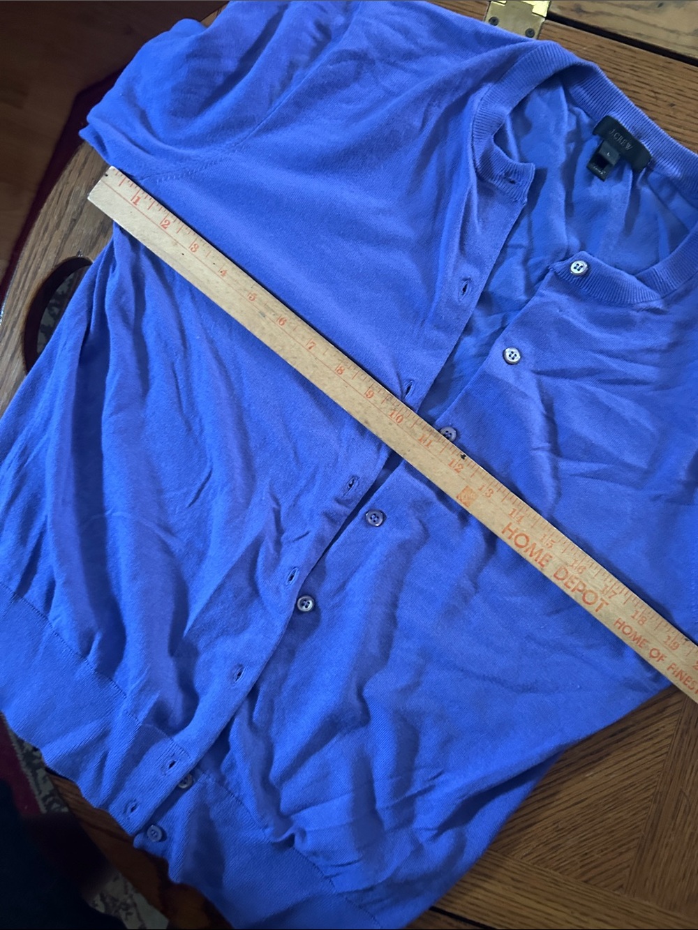 Periwinkle Purple Crewneck Cardigan - Picture 10 of 13